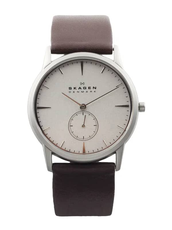 SKAGEN DENMARK Men Silver-Toned Dial Watch 958XLSL