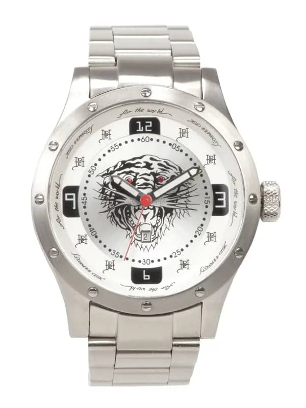 Ed Hardy Men White Dial Watch