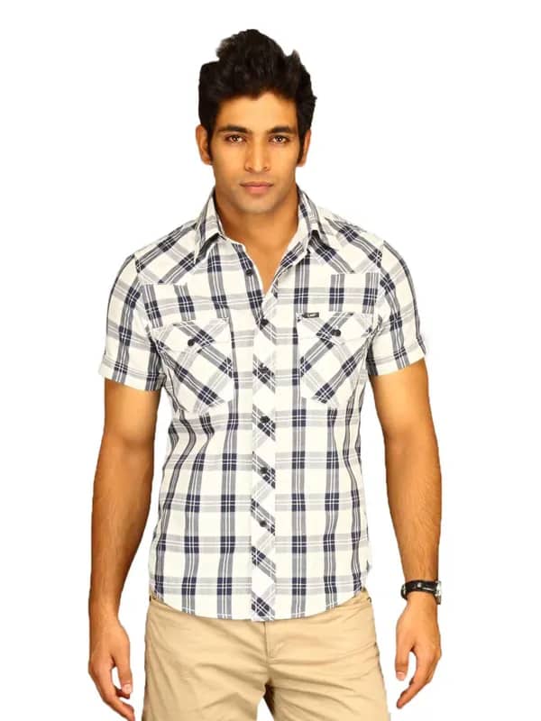 Lee Men Arnold Black Grey Check Shirt