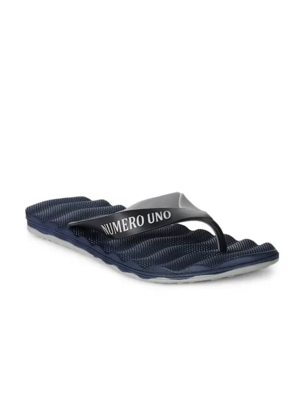 Numero Uno Men Navy Blue Flip Flops