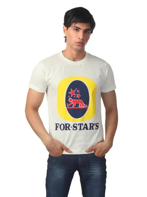 Myntra Men Off White T-shirt