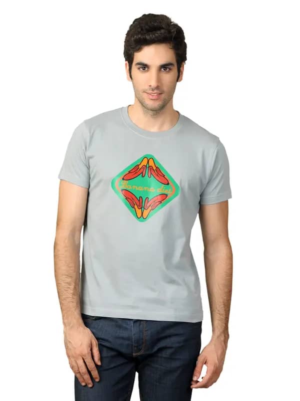 Myntra Men Grey T-shirt