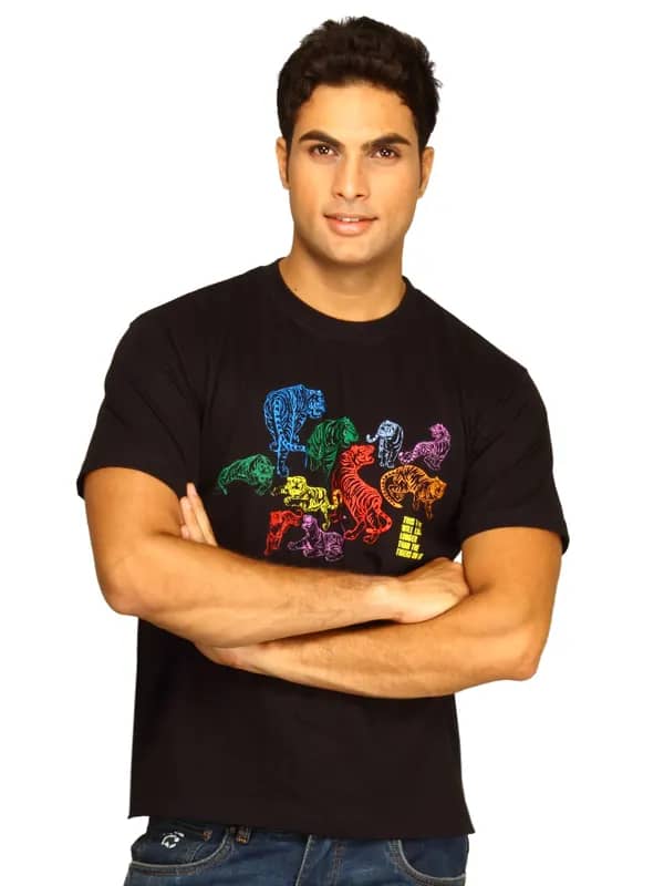 Tantra Men's Tiger Black T-shirt