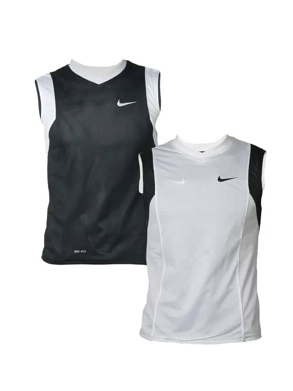 Nike Boys Black & White Reversible T-shirt