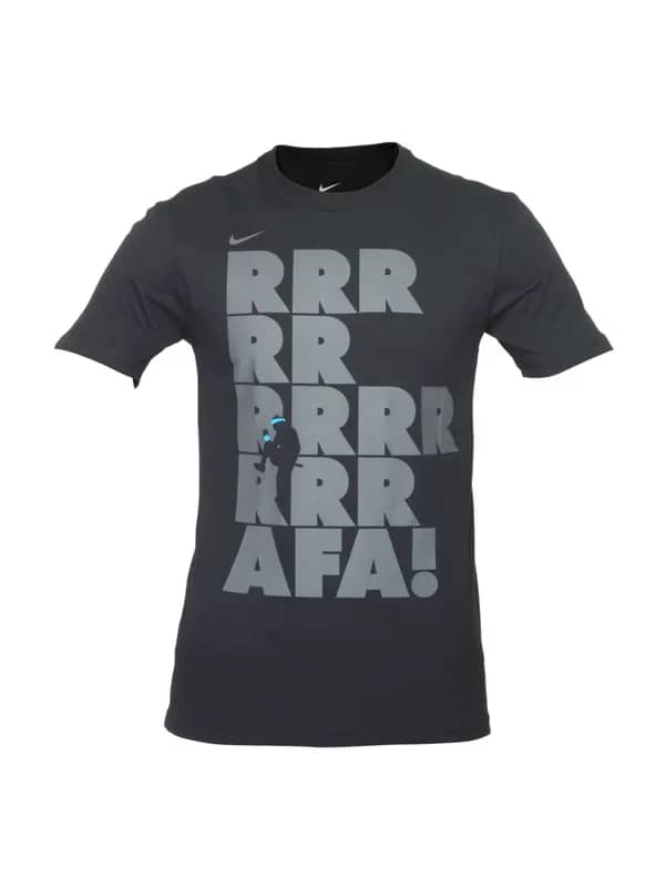 Nike Men Printed Black T-shirt
