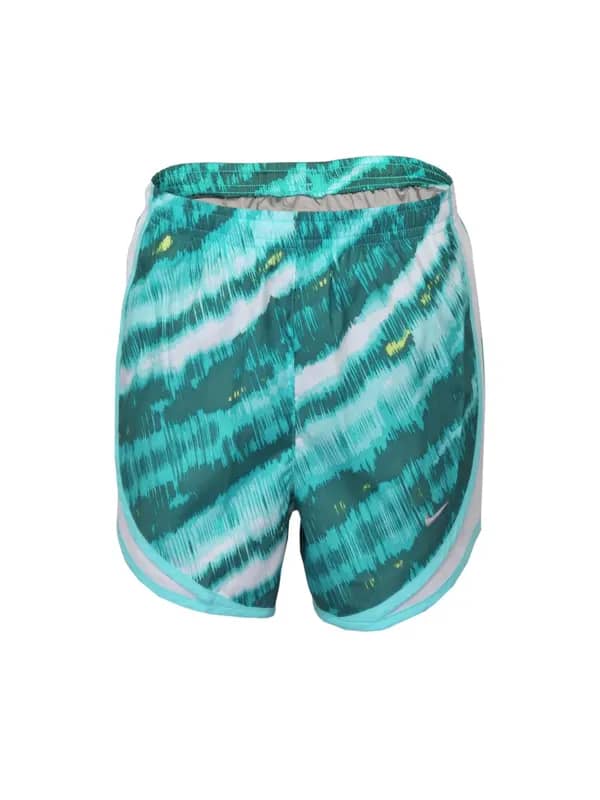 Nike Women Printed Tempo Blue Shorts