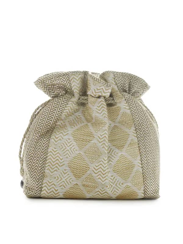 Fabindia Women Beige Potli