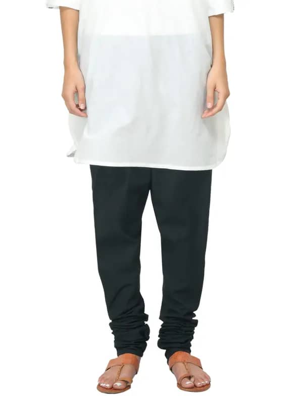 Fabindia Women Black Mangalgiri Churidar