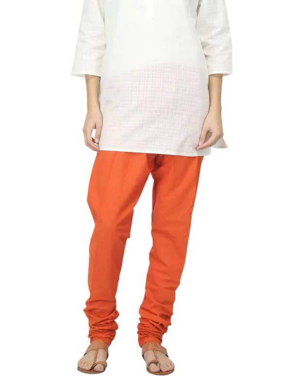 Fabindia Women Orange Churidar