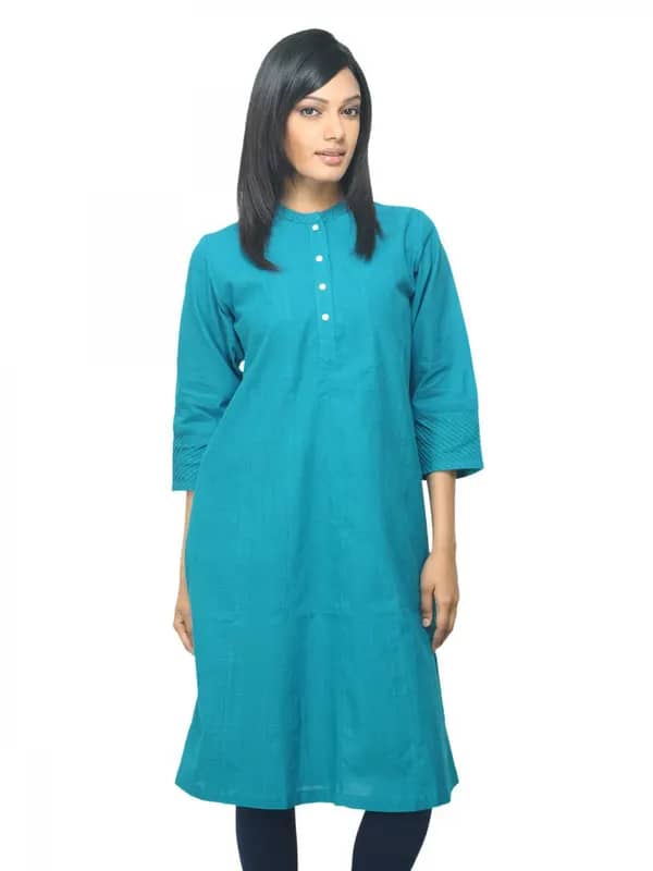 Fabindia Women Blue Kurta