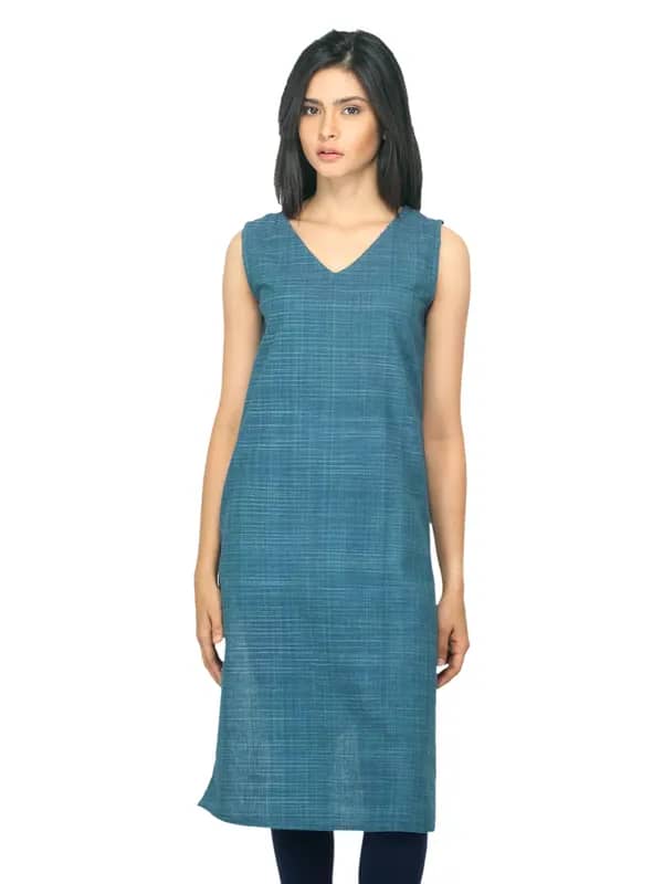 Fabindia Women Green Kurta