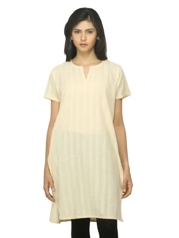 Fabindia Women Beige Kurta