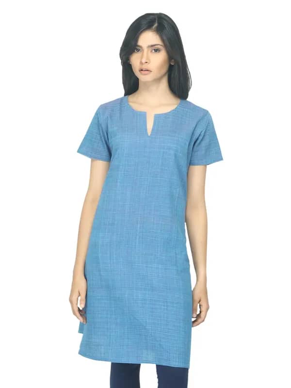 Fabindia Women Blue Kurta