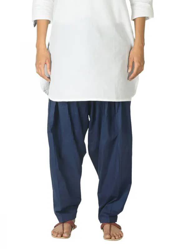 Fabindia Women Navy Blue Salwar