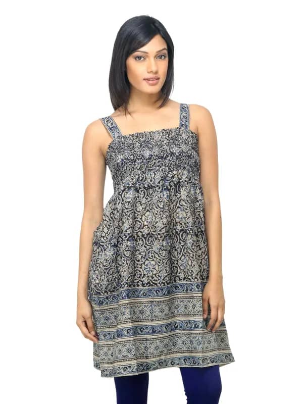 Fabindia Women Black Kalamkari Tunic