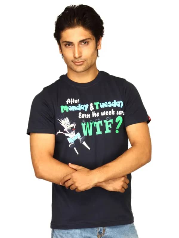 Probase Men's Wtf Blue T-Shirt