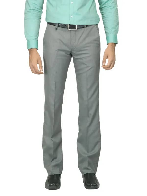 Arrow New York Men Grey Trousers