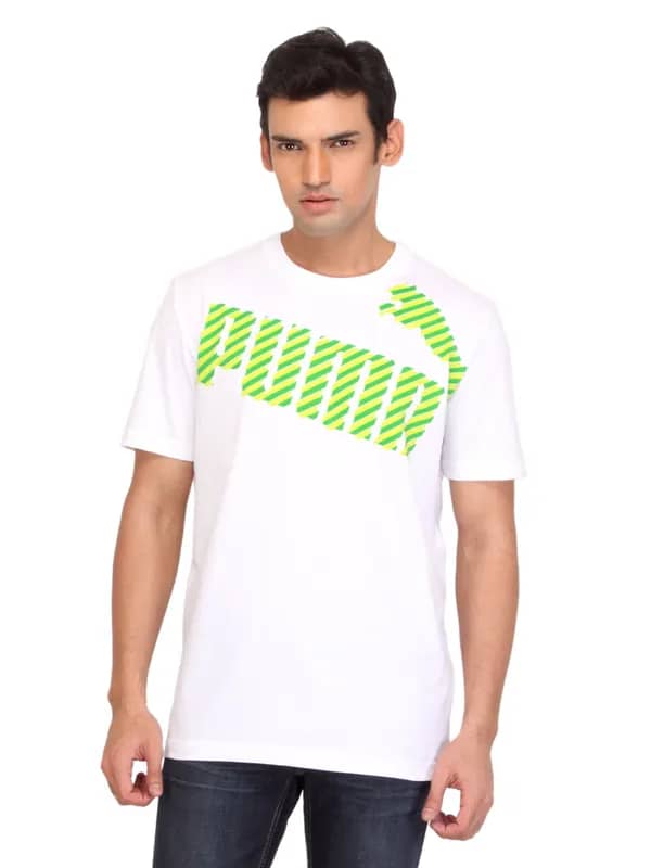 Puma Men Attack White T-shirt