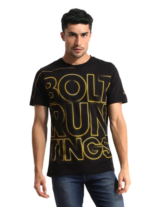 Puma Men Blank Black T-shirt