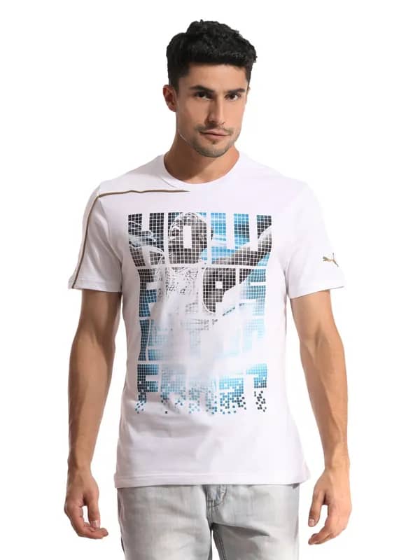 Puma Men White T-shirt