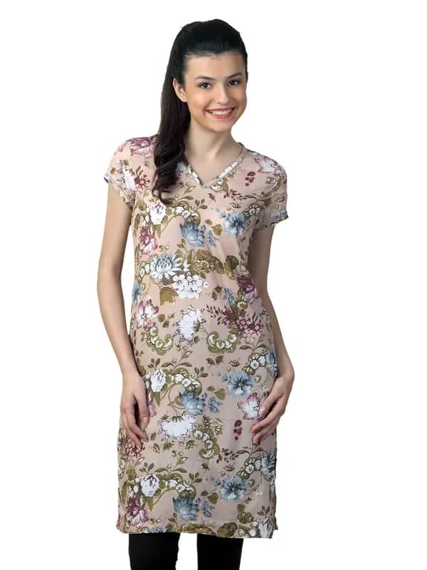 W Women Peach Kurta
