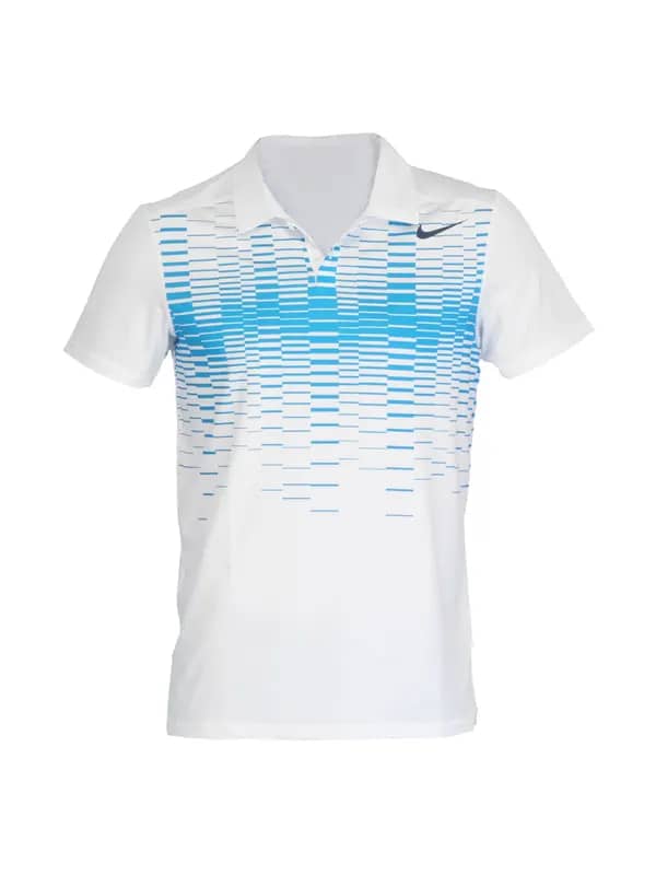 Nike Men Advantage Geometric Blue Jersey
