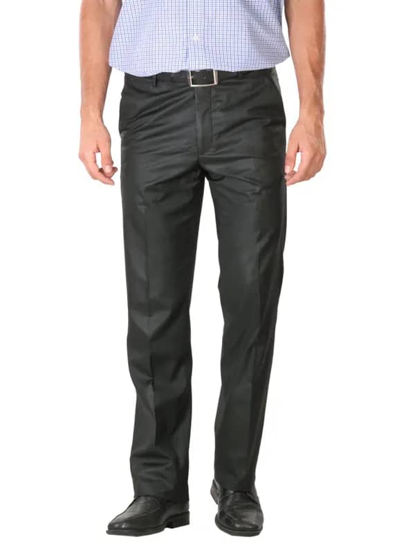Black Coffee Men Striped Black Trousers