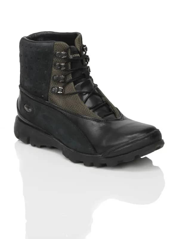 Woodland Men Black Casual Shoes