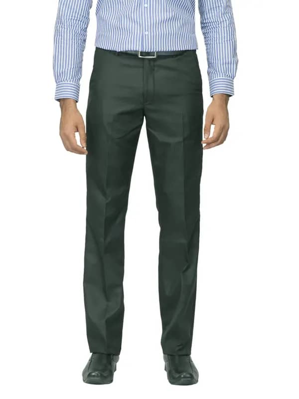 Mark Taylor Men Striped Black Trousers