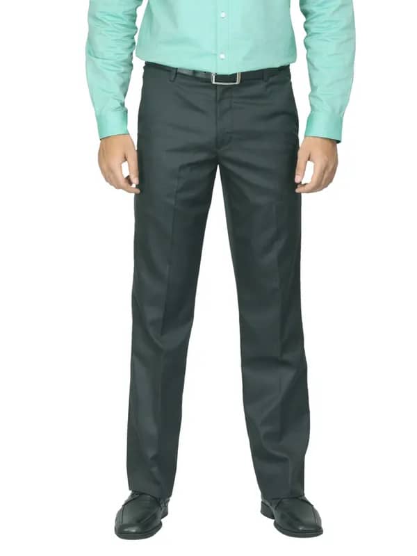 Mark Taylor Men Striped Black Trousers