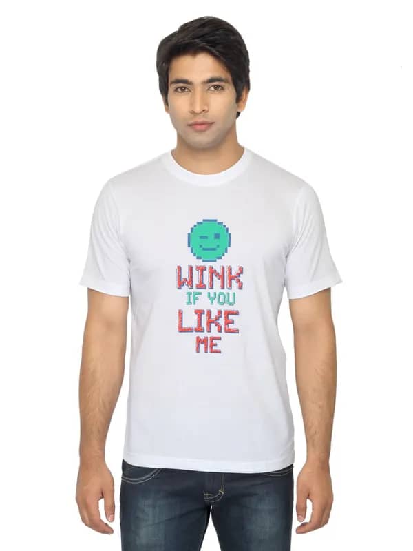 Mark Taylor Men Printed White T-shirt
