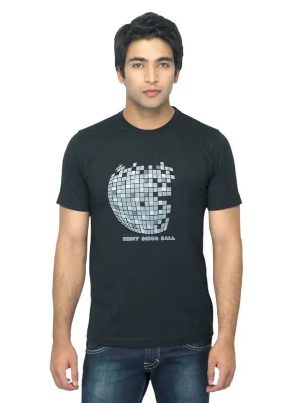 Mark Taylor Men Printed Black T-shirt
