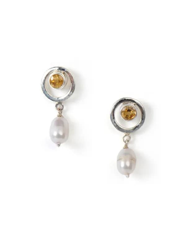 Fabindia Women Anusuya Silver Earrings