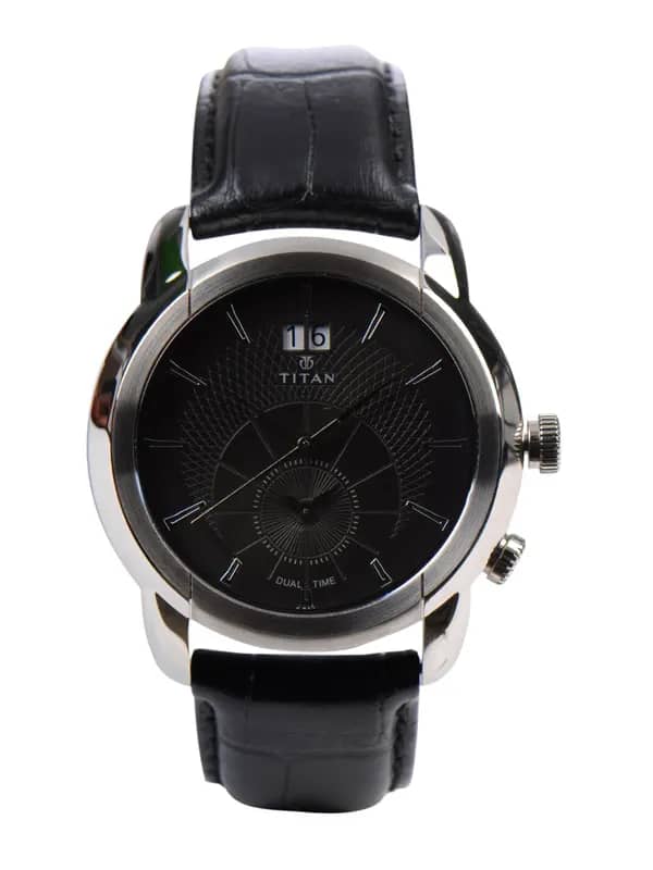 Titan Men Black Dial Watch