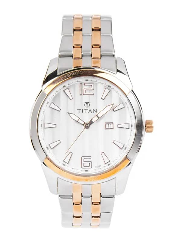 Titan Men Silver Dial Watch