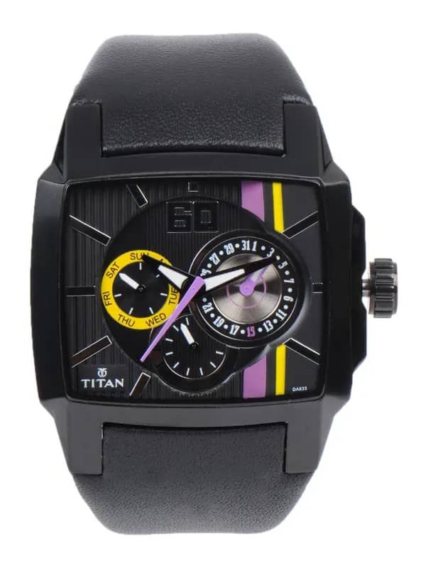 Titan Men Chronograph Black Dial Watch
