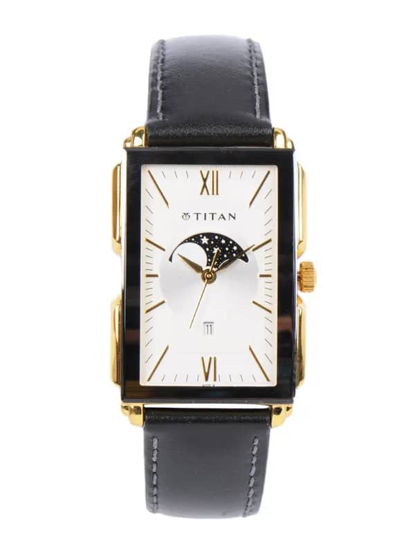 Titan Men White Dial Watch NA1485YL03