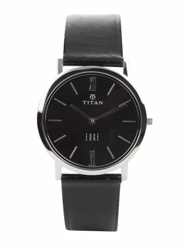 Titan Edge Men Black Dial Watch NH679SL02A
