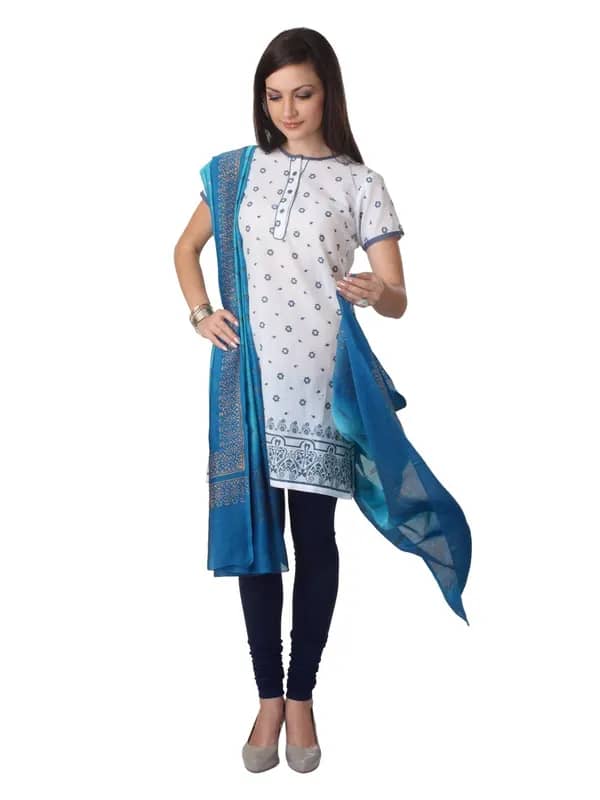 Fabindia Women Blue Dupatta