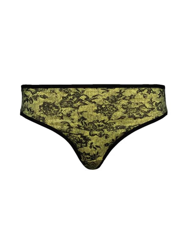 Heart 2 Heart Women Yellow Printed Briefs H2H-9-2011