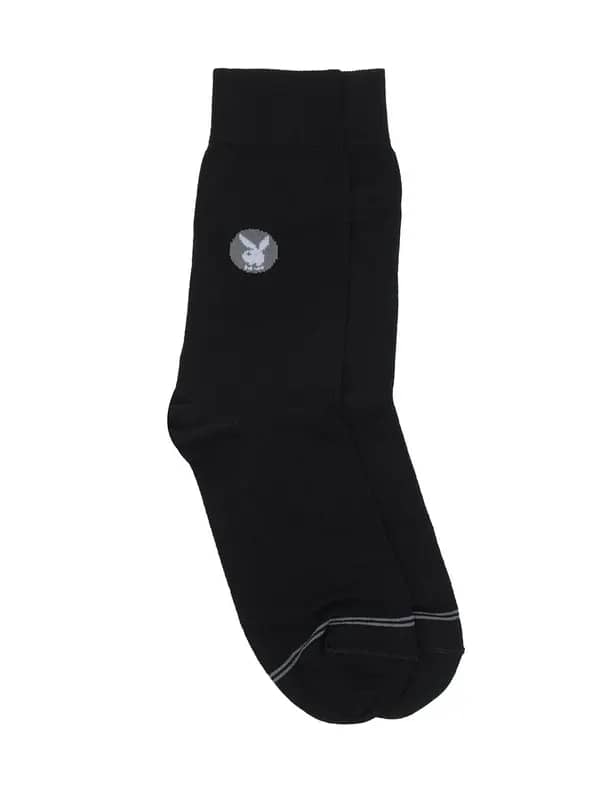 Playboy Men Black Socks