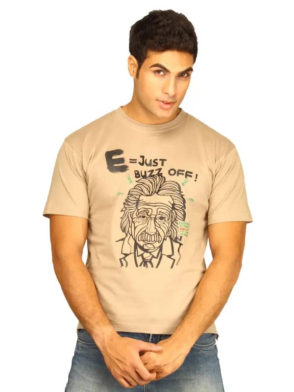 Tantra Men's Ebo Beige T-Shirt