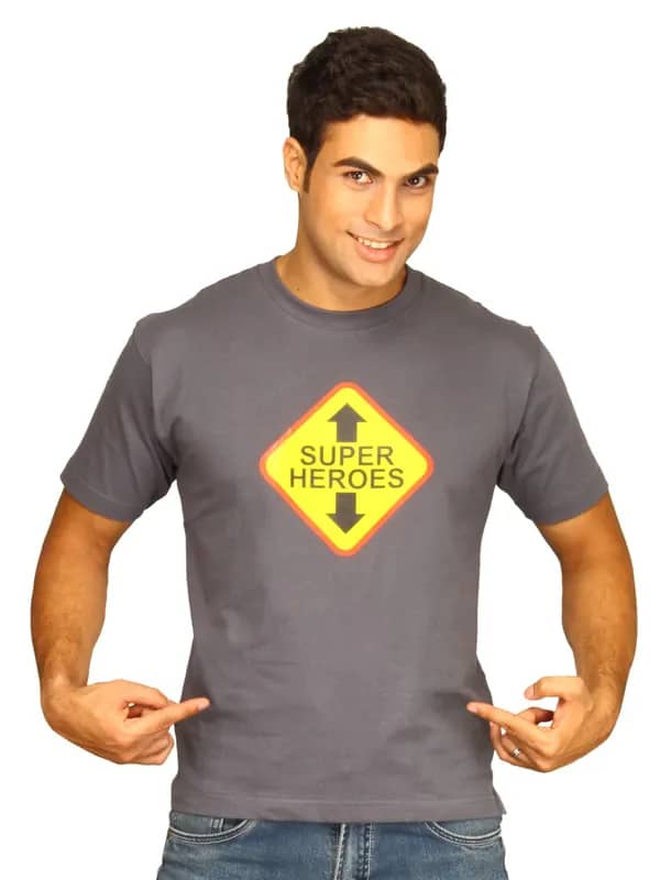 Tantra Men's Super Heros Blue T-shirt
