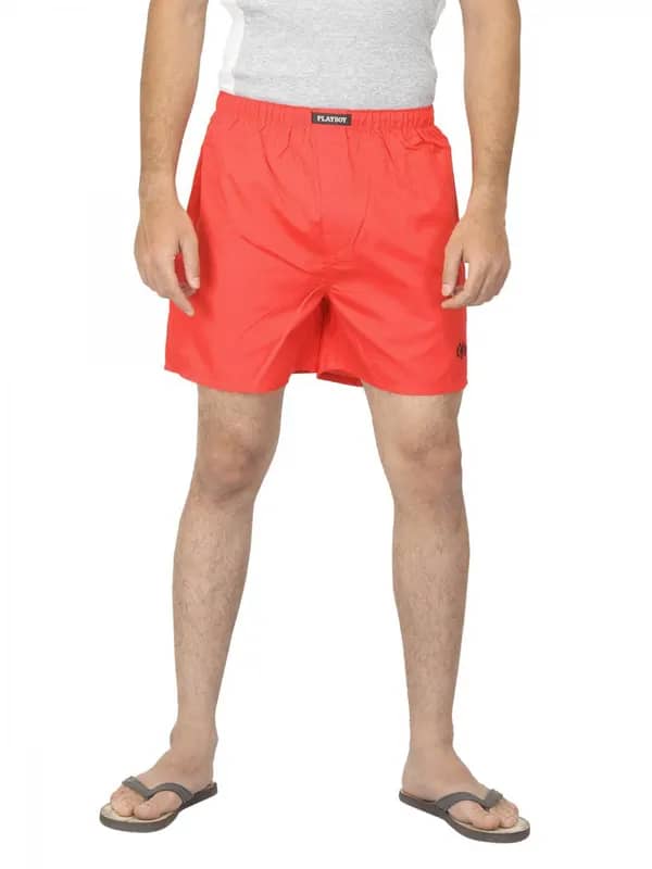 Playboy Men Red Boxers