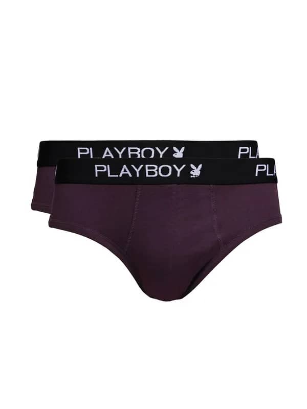 Playboy Men Pack of 2 Wine Briefs