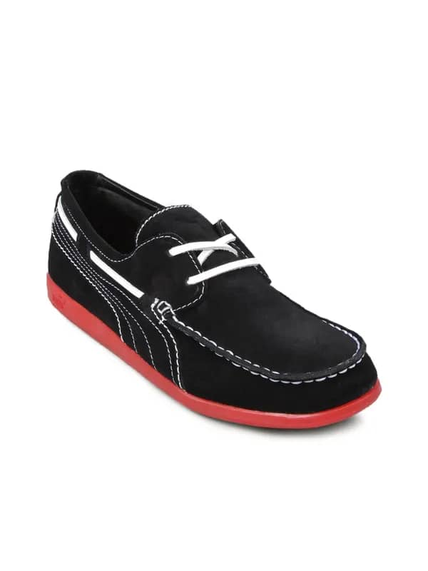 Puma Men's Yacht Battleship Black Red Shoe