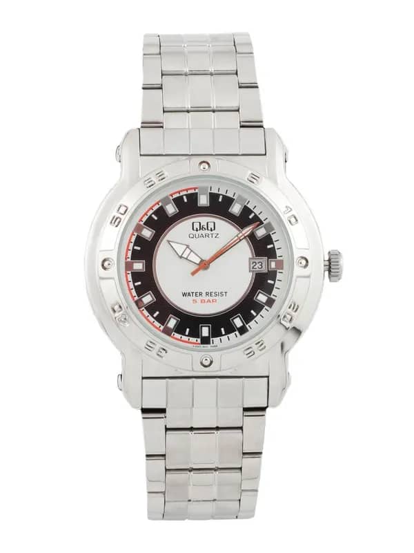 Q&Q Men Silver Dial Watch