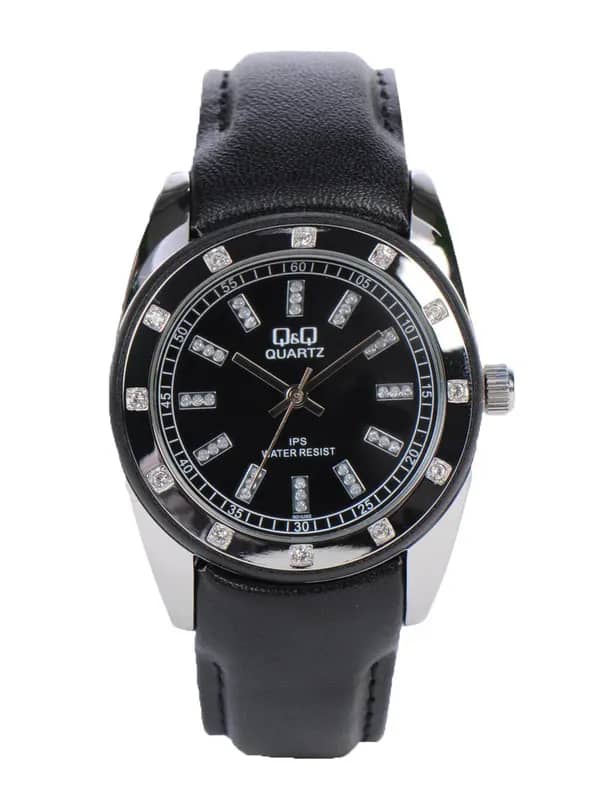 Q&Q Women Black Dial Watch