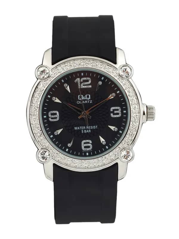 Q&Q Women Black Dial Watch