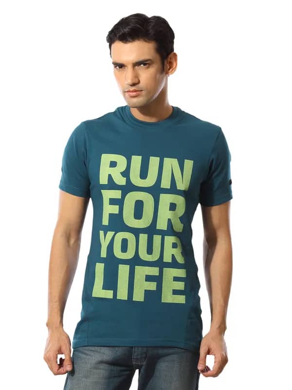 ADIDAS Men Clima Teal T-shirt